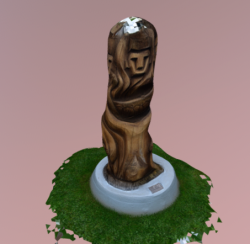 Test1 – first statue, low quality