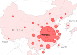 mapa wuhan